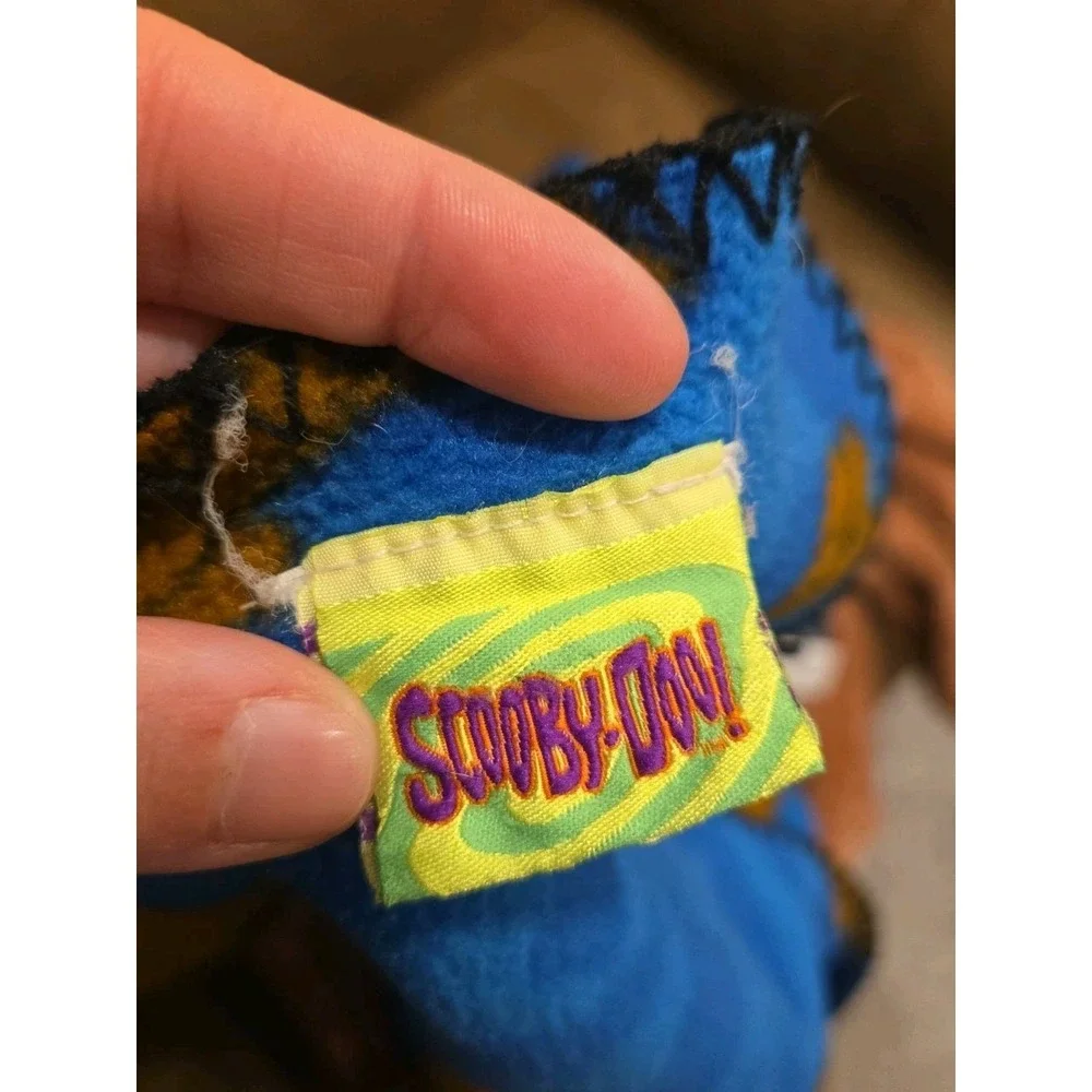 Vintage Scooby-Doo Throw Blanket Fleece Cartoon Hanna Barbera 56x43 Retro Blue